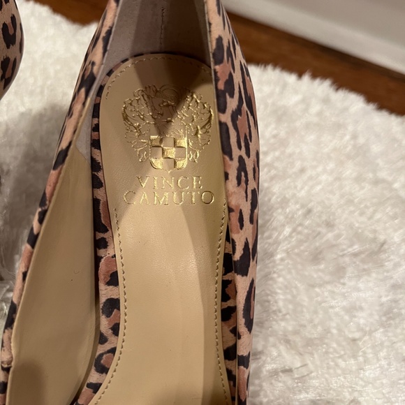 Vince Camuto Leather Mid-Heel Pumps - Rachella - Picture 7 of 11